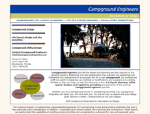 Tablet Screenshot of campgroundengineers.com